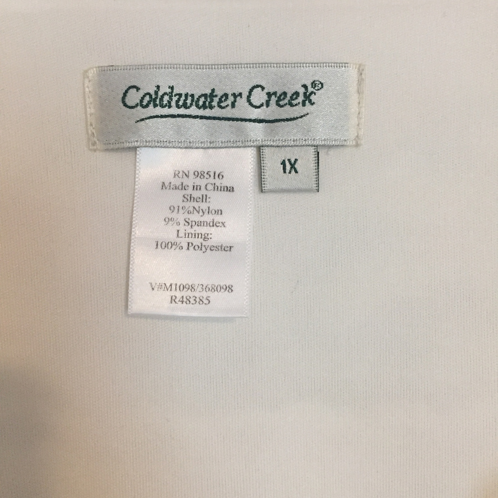 Coldwater Creek Lace Vneck Blouse - 1x - Picture 6 of 6
